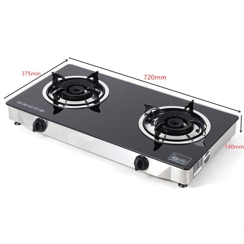 Gas Stove Manufacturer - OEM/ODM Stainless Steel 2 Burner Glass Top Cooker