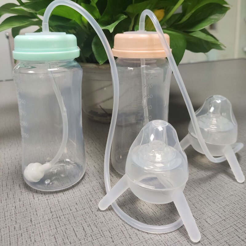 Baby Drinking Bottle Manufacturer - OEM/ODM 300ml Food Grade BPA Free Long Tube Straw