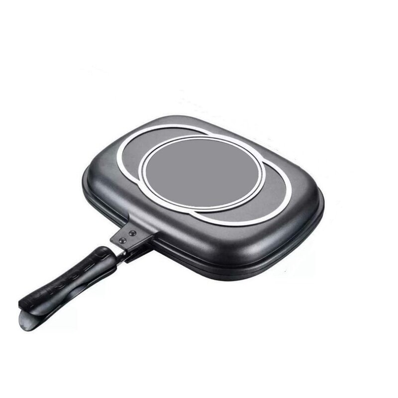 Grill Frying Skillet Manufacturer - OEM/ODM Nonstick Portable Double Side Grill Pan