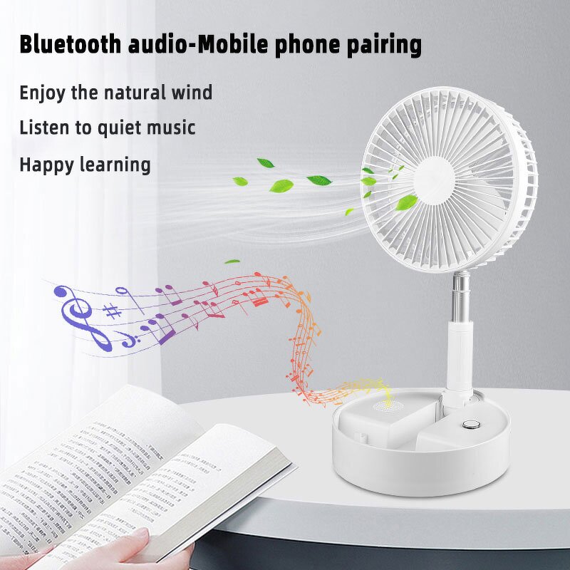 USB Fan Manufacturer - OEM/ODM 3600mAh Foldable Portable USB Charging Mini Fan