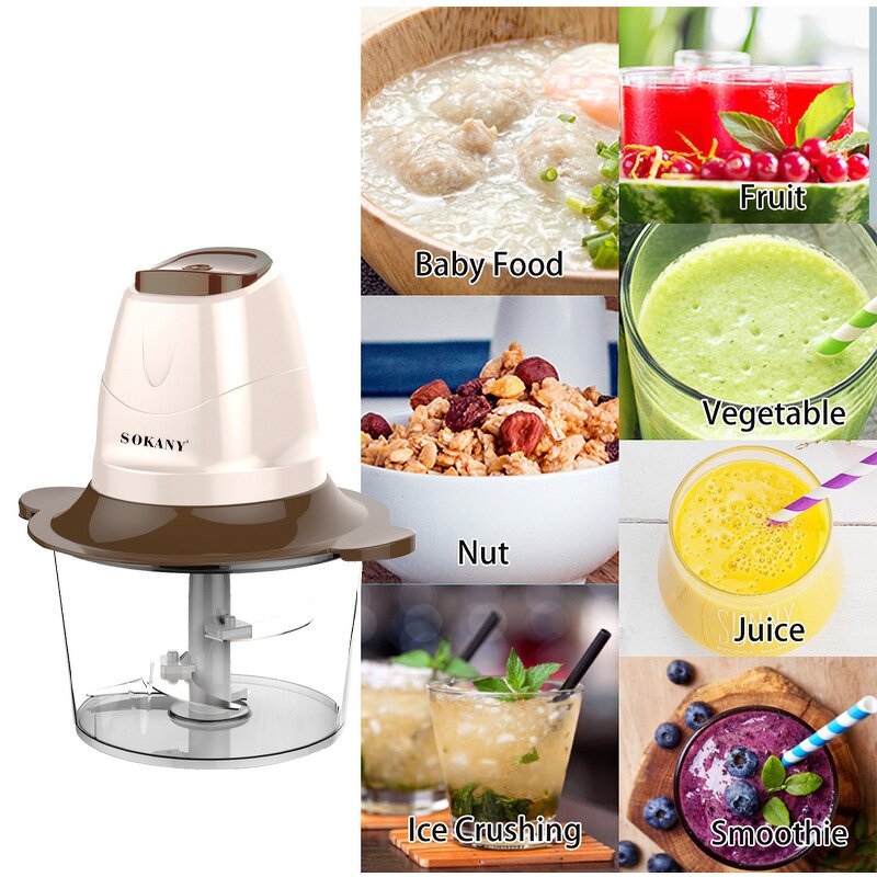 Electric Meat Grinder Manufacturer - OEM/ODM 2L Household Multifunctional Food Chopper