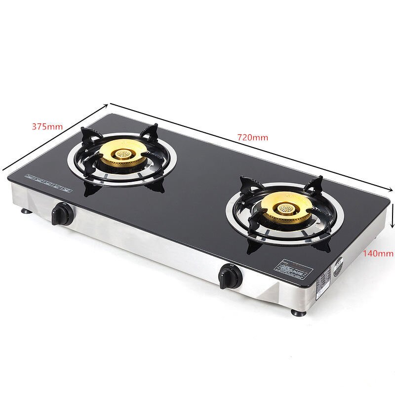 Gas Stove Manufacturer - OEM/ODM Stainless Steel 2 Burner LPG Hob Stove