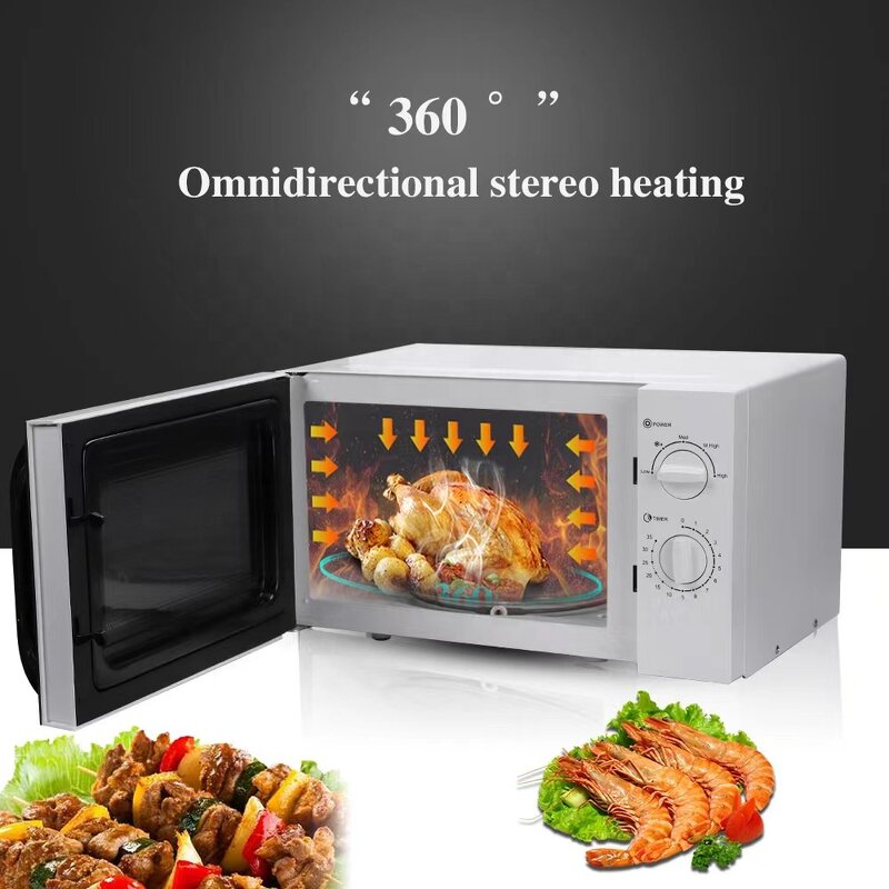 Microwave Oven Manufacturer - OEM/ODM 20L Countertop Mechanical Control Transparent Oven