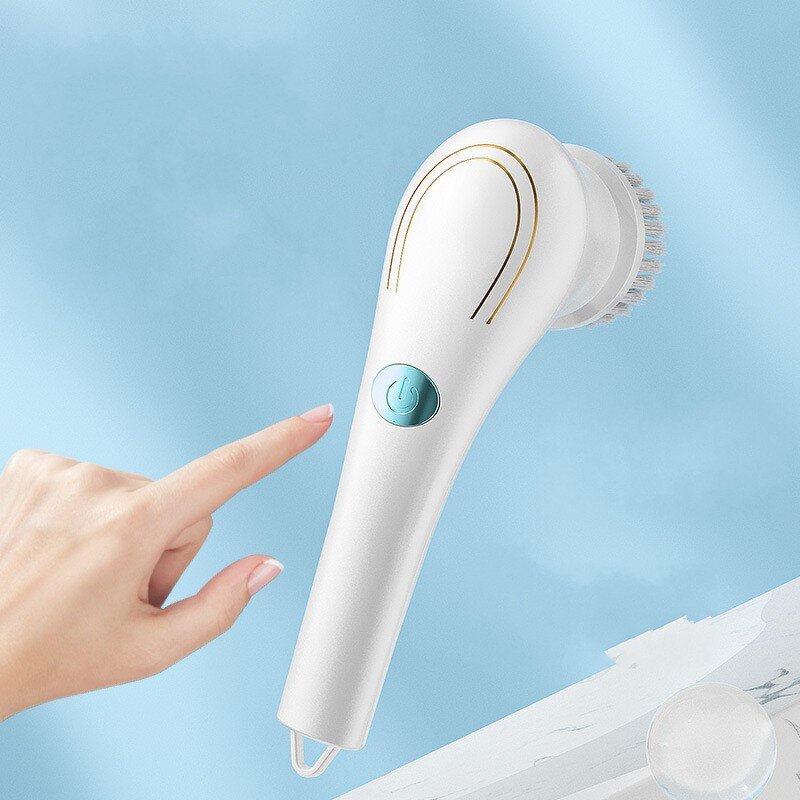 Electric Cleaning Brush Manufacturer - OEM/ODM Rechargeable 5 in 1 Bathroom Gutter Brush