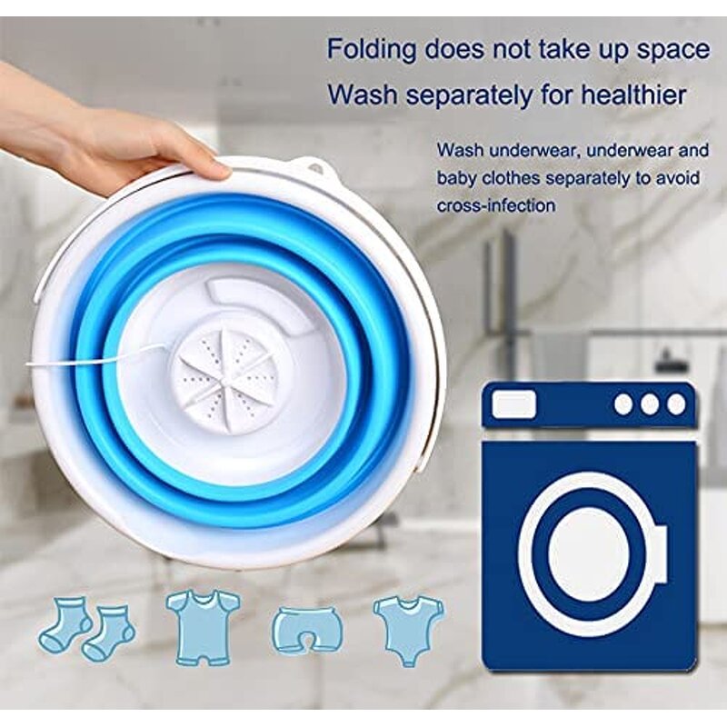 Washing Machine Manufacturer - OEM/ODM 24w Foldable USB Charging Portable 10L Foldable