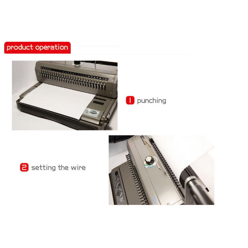 Wire Binding Machine Manufacturer - OEM/ODM WD-2006 Desktop 2:1 Manual Double Hands Binder