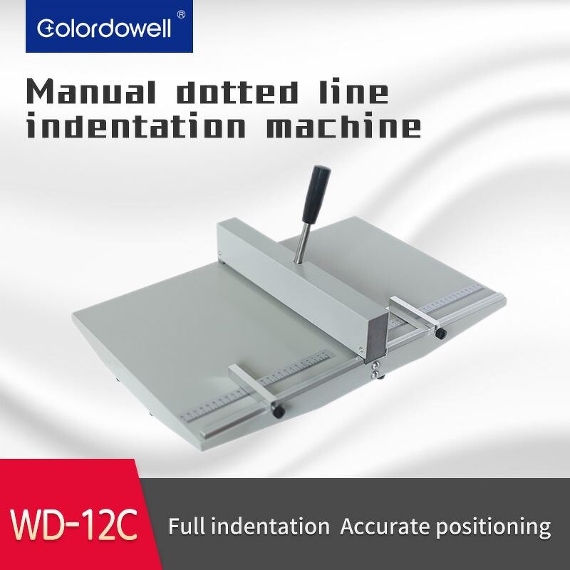 Paper Creasing Machine Manufacturer - OEM/ODM WD-12C 360mm Dotted Line Manual A4 Creaser