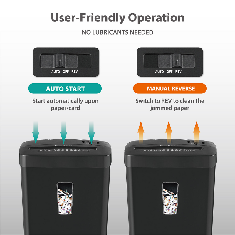 Paper Shredder Manufacturer - OEM/ODM CD222P Desktop 8 Sheet 13L Strip Cut Shredder