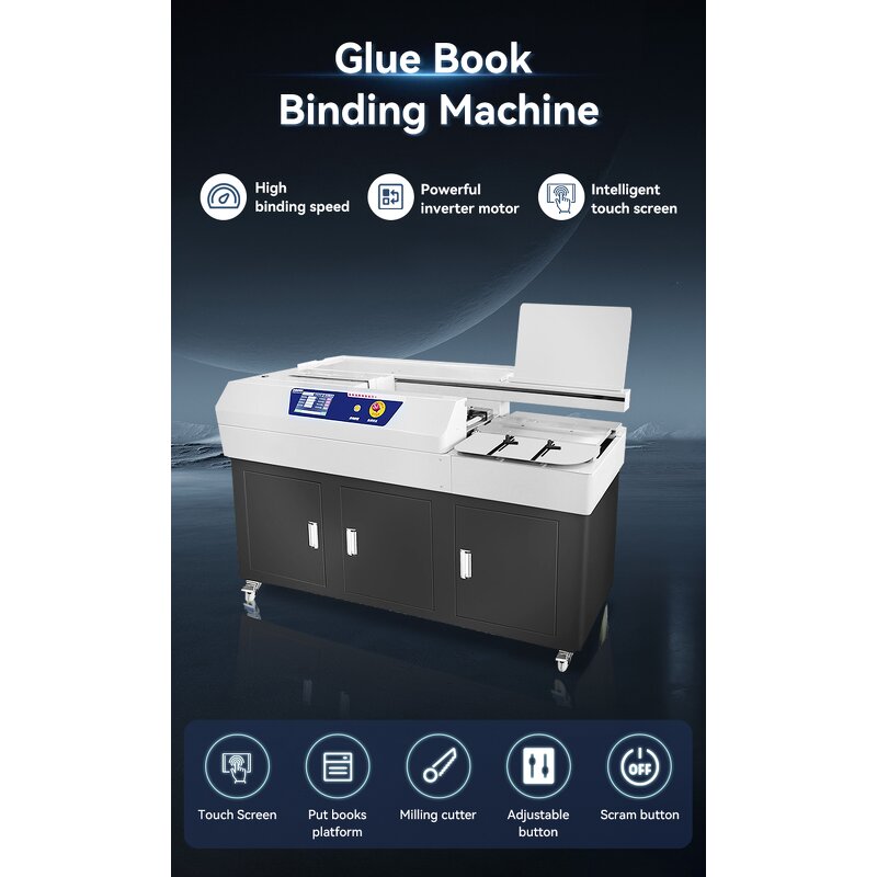 Glue Binder Manufacturer - OEM/ODM Touch Screen Digital Control A4 Hot Melt Binder