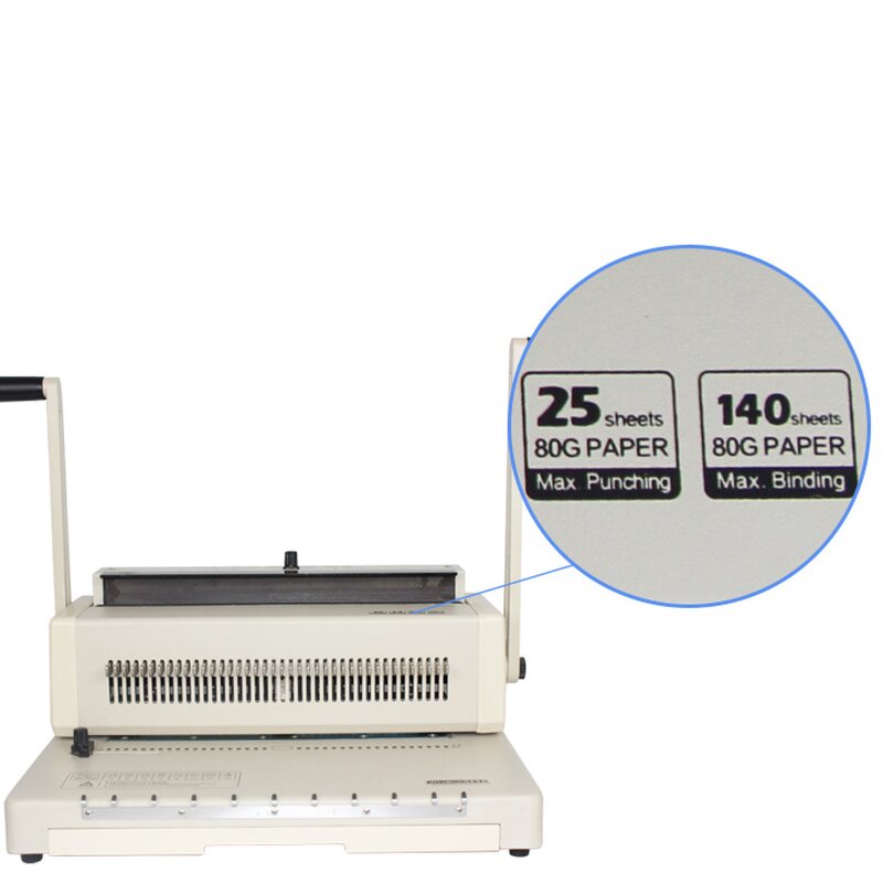 Spiral Wire Binding Machine Manufacturer - OEM/ODM F4 Size Heavy Duty 40 Holes Desk Binder