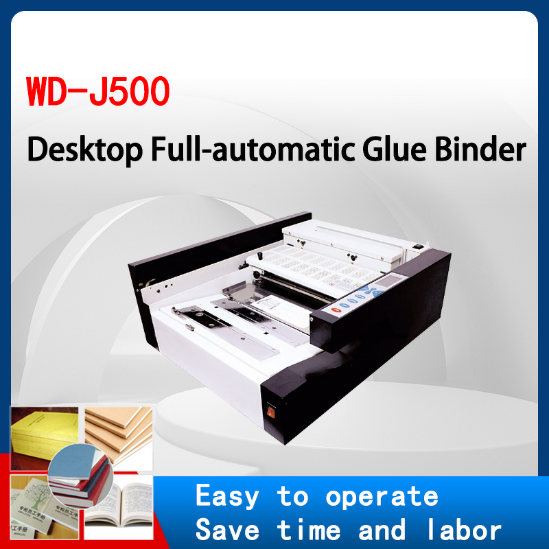 Book Binding Machine Manufacturer - OEM/ODM WD-J500 Automatic A4 Hot Glue Perfect Binder