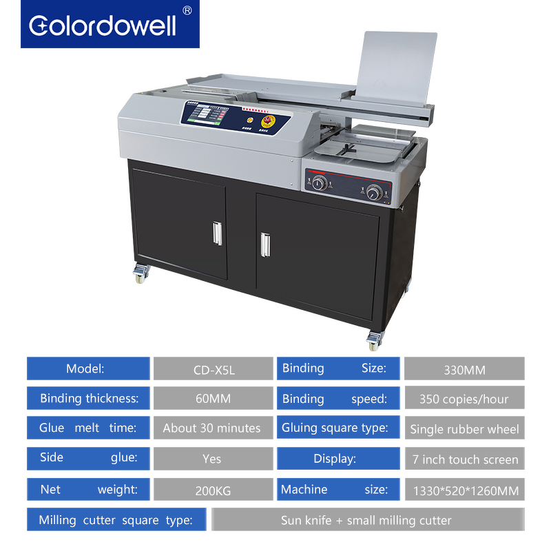 Glue Binding Machine Manufacturer - OEM/ODM Smart Touch Screen A4 Automatic Binder