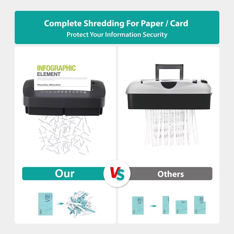 Paper Shredder Manufacturer - OEM/ODM A8215 Heavy Duty 10 Sheets 230mm Strip-Cut