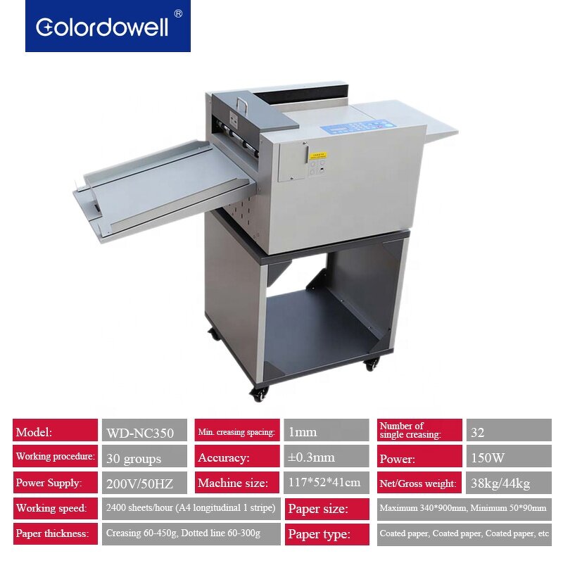 Paper Creasing Machine Manufacturer - OEM/ODM Electric Digital Automatic A4 Perforator