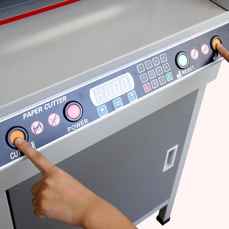 Paper Cutter Manufacturer - OEM/ODM 450mm Guillotine Electric Office Cutter