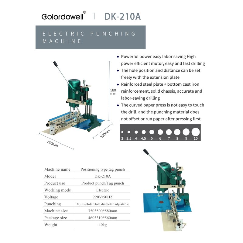 Hole Puncher Manufacturer - OEM/ODM WD-K30 Heavy Duty Single-Hole Premium Aluminum