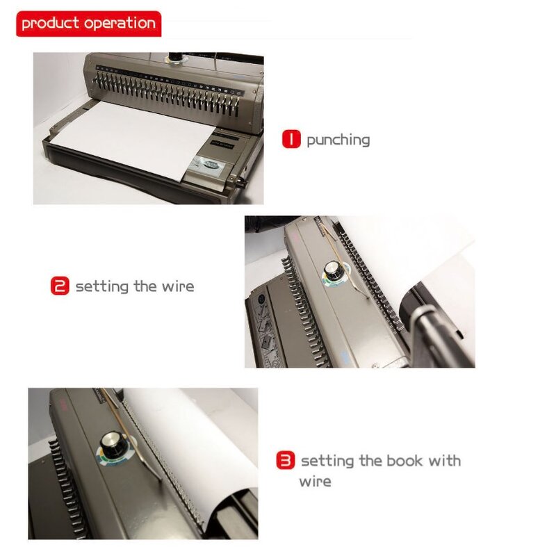 Wire Binding Machine Manufacturer - OEM/ODM 2006 Desktop A4 Double Wire Manual Binder