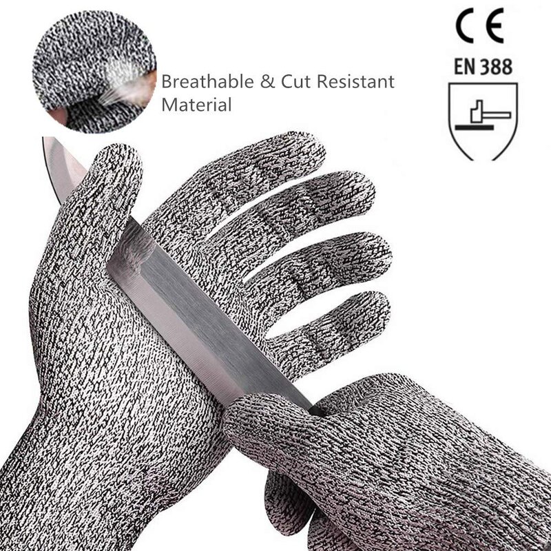 Cut Resistant Safety Gloves Factory - HPPE Level 5 for Kitchen Fishing