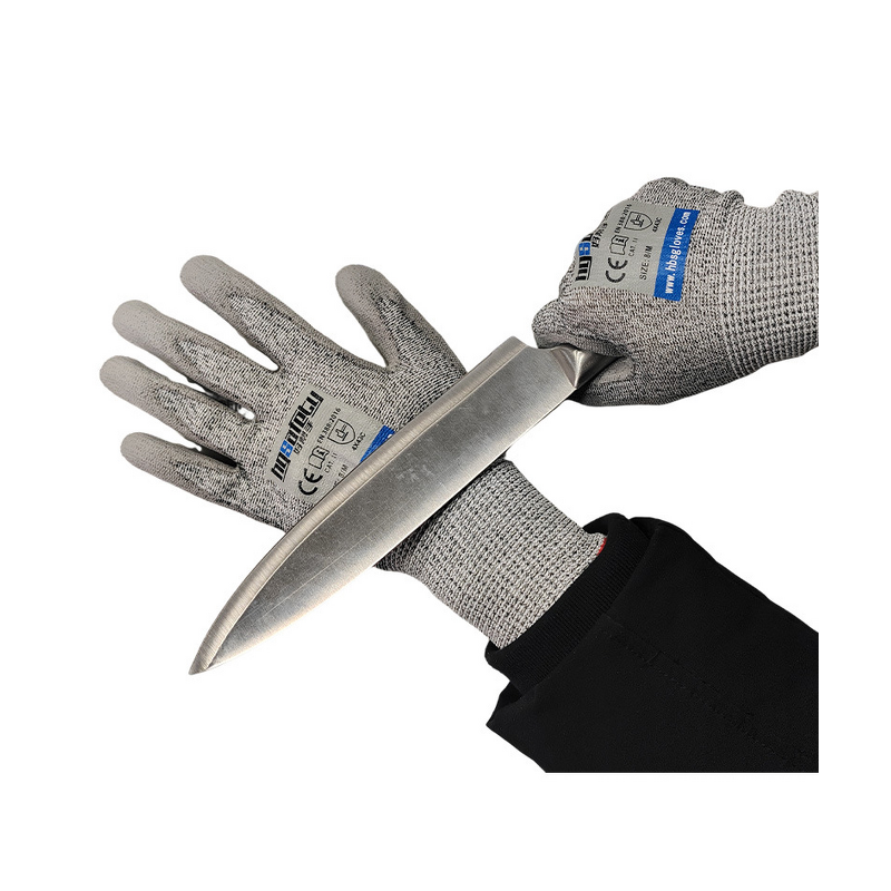 Cut-Resistant Gloves Manufacturer - Level 5 PU Grip Palm-Coated Knit