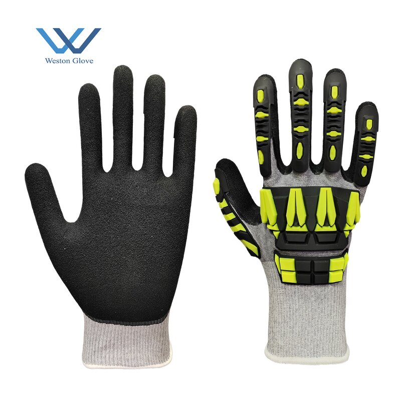 Heavy Duty Gloves Manufacturer - TPR Impact Level 5 Protection Anti-Slip