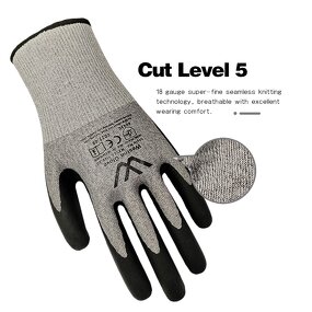 Cut Resistant Gloves Factory - 18G Level 5 Breathable Anti-Static Wholesale