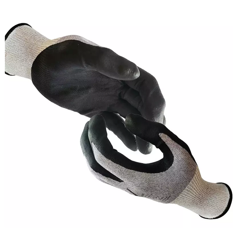 Cut Resistant Gloves Manufacturer - 18G Seamless Knitted Breathable Oil Grip