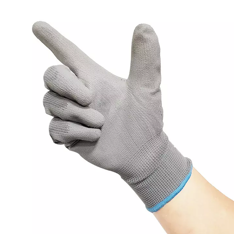 Safety Work Gloves Supplier - 13G PU Coated Anti-Static CE Approved