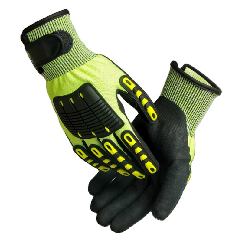 Construction Safety Gloves Factory - TPR Cut Resistant Impact Guantes De