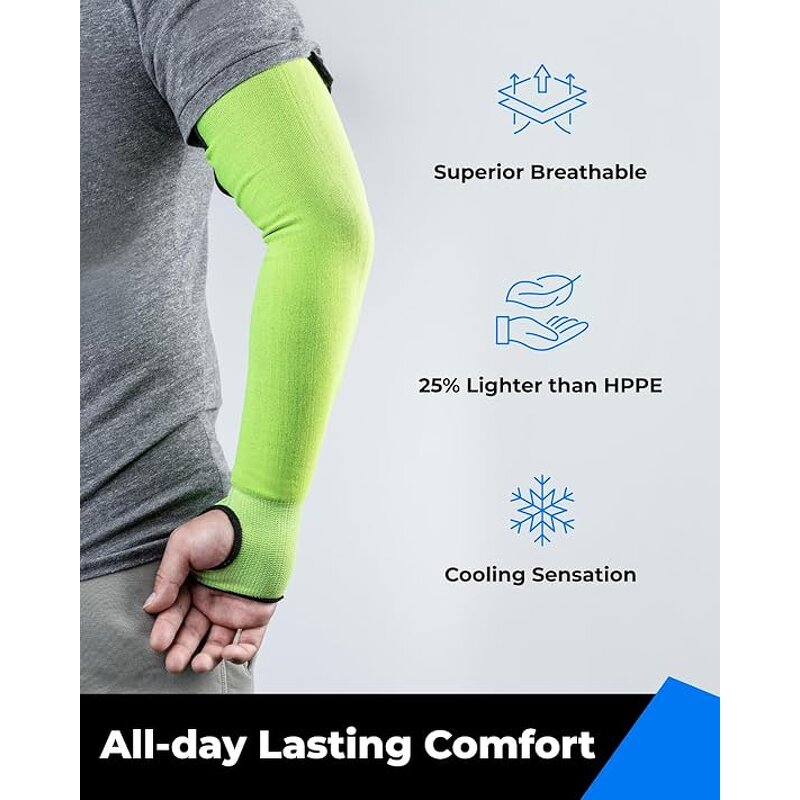 Protective Arm Gear Supplier - ANSI A5 Anti-Cut with Thumb Hole Biting