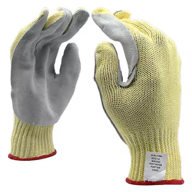 Heat Resistant Gloves Factory - Aramid Cow Leather for Grilling Welding