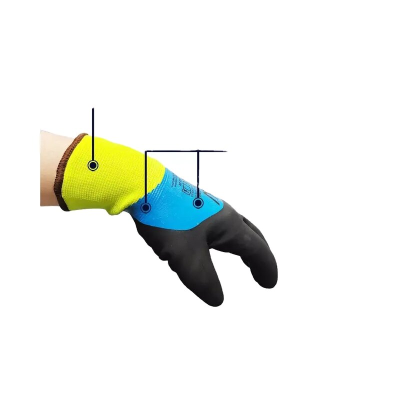 Winter Safety Gloves Supplier - Double Nitrile Coated Thermal Fleece