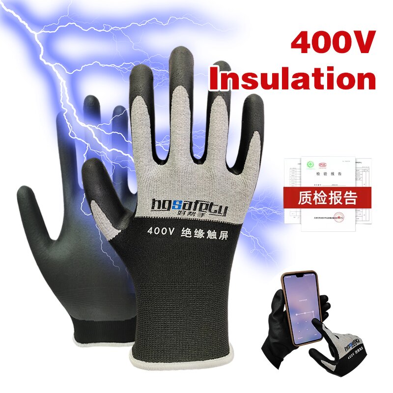 Electrical Insulated Gloves Manufacturer - 400V Anti-Static Nylon Touch Screen