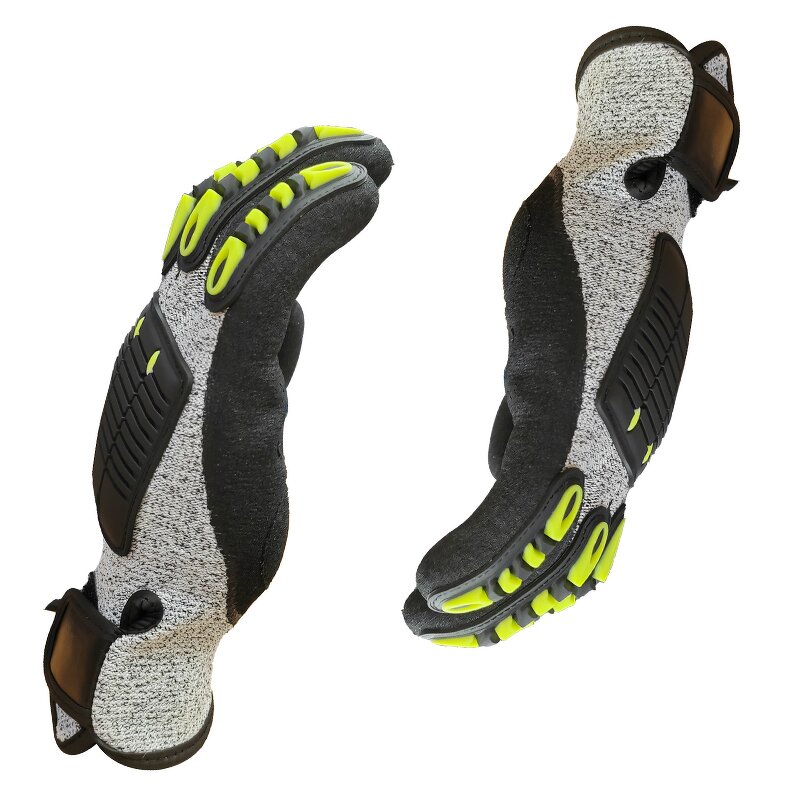 Working Safety Gloves Supplier - TPR Anti Impact Oil Resistant Riding