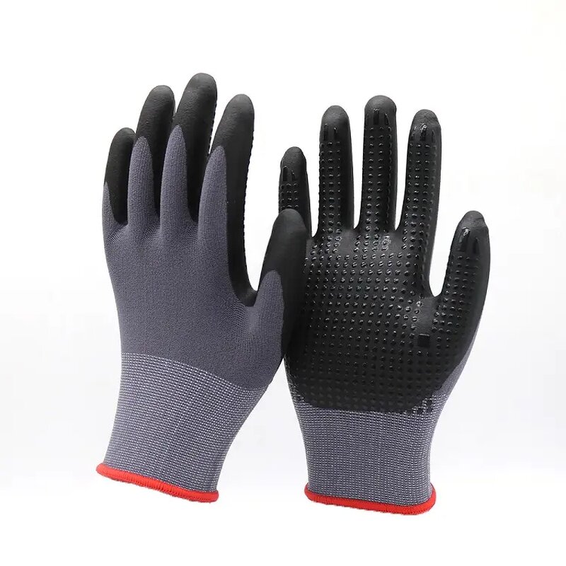 Hand Protective Gloves Manufacturer - 15G Nylon Spandex PVC Dotted