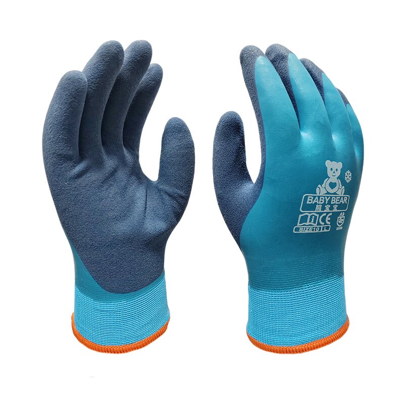 Riding Gloves Factory - Latex Coated Warm Winter Oil Resistant Anti-Slip