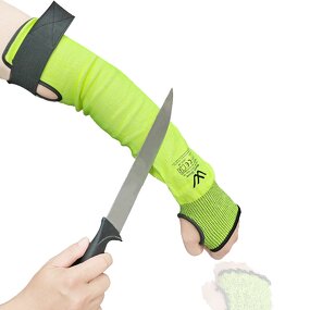 Anti-Cut Arm Sleeves Supplier - 45cm HPPE ANSI A4 Protective Long