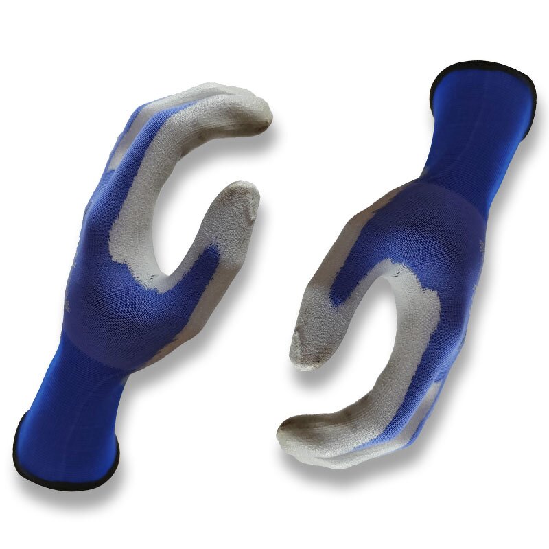 Safety Work Gloves Supplier - 18G Nylon Breathable Palm PU Coated