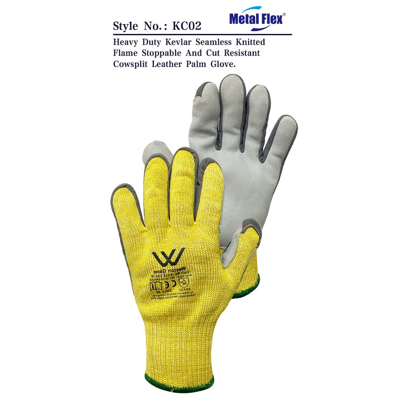 Fireproof Gloves Supplier - Kevlar Aramid Custom Logo Heat Resistance