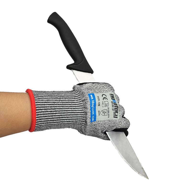 Cut Resistant Gloves Factory - EN388 4544 HPPE Level 5 Sandy Nitrile
