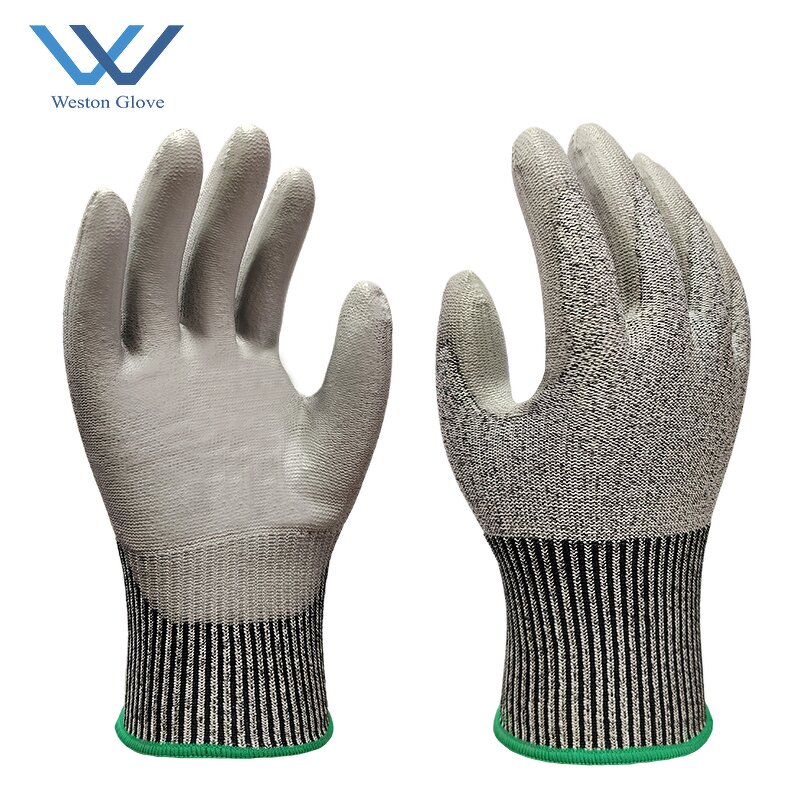 Cut-Resistant Gloves Manufacturer - Level 5 PU Grip Palm-Coated Knit