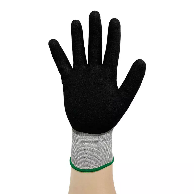 Work Safety Gloves Factory - Nitrile Coated Cut Level 5 Waterproof