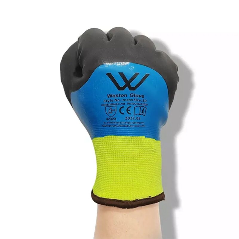 Winter Safety Gloves Supplier - Water-Resistant Latex Anti-Slip Outdoor