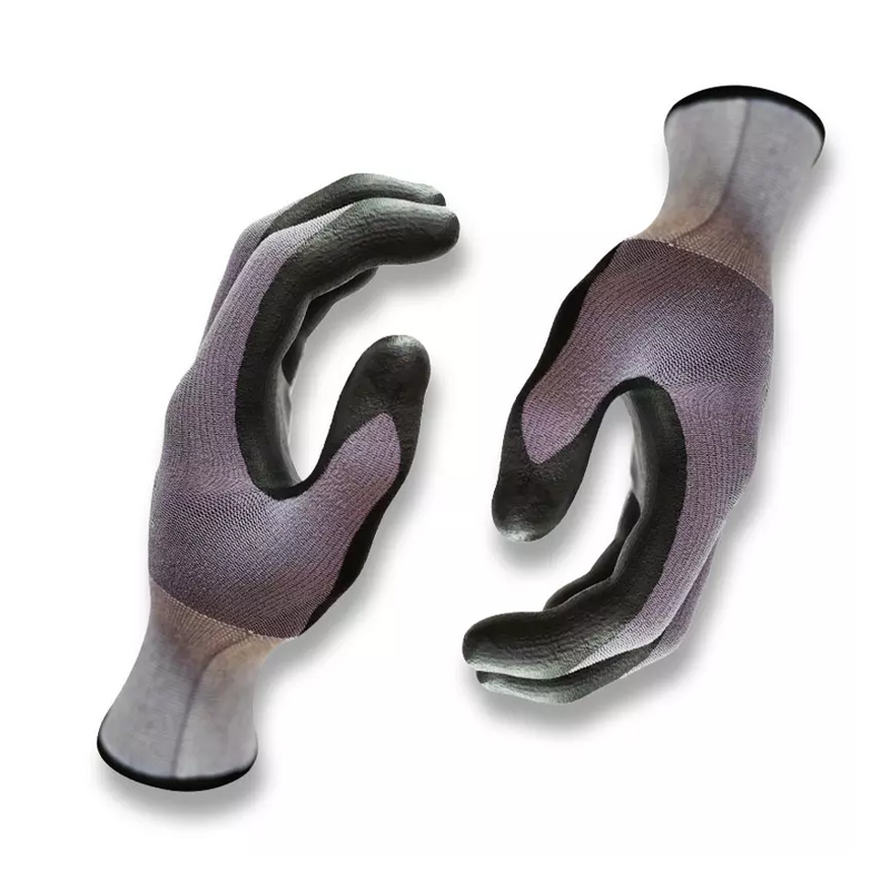 Industrial Safety Gloves Manufacturer - 15G Nylon Foam Nitrile Coated Custom