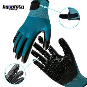 Pet Grooming Gloves Manufacturer - Polyester Tear-Resistant Massage Brush