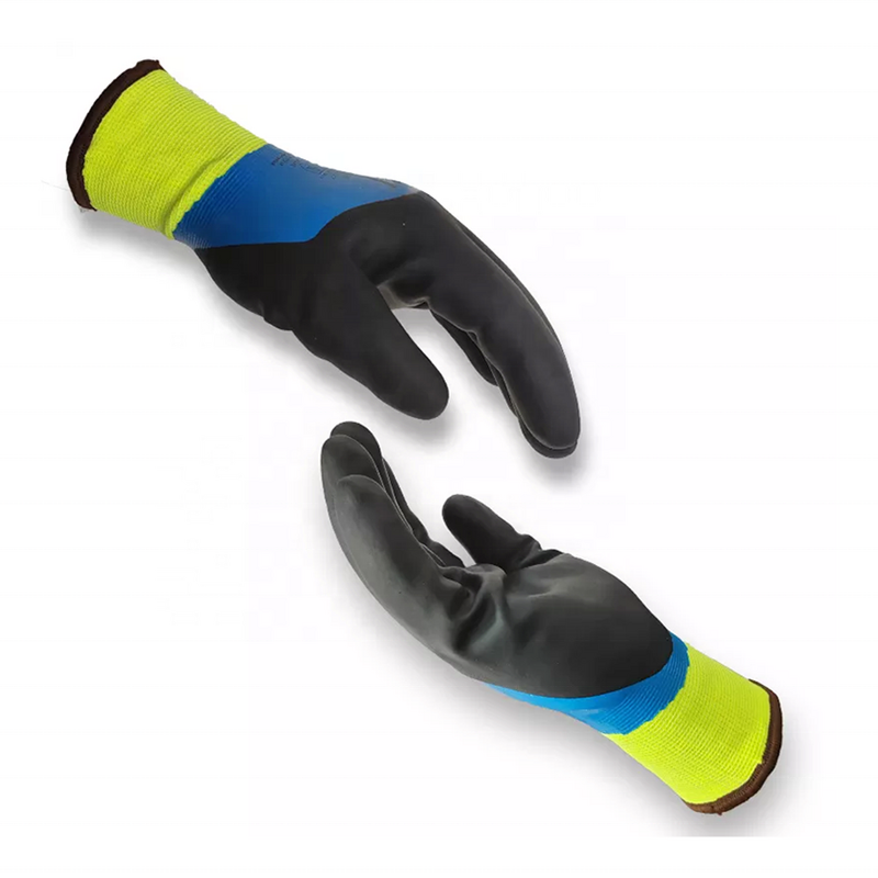 Winter Safety Gloves Supplier - Double Nitrile Coated Thermal Fleece