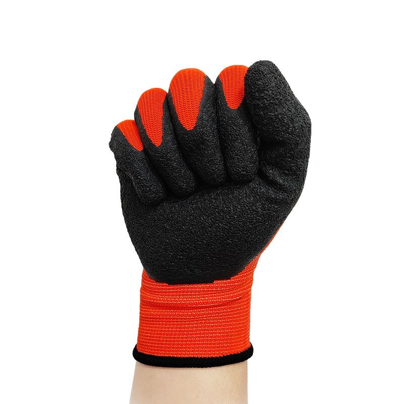 Industrial Work Gloves Manufacturer - Polyester Latex Coated Heavy Duty