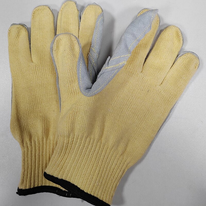 Heat Resistant Gloves Factory - Aramid Cow Leather for Grilling Welding