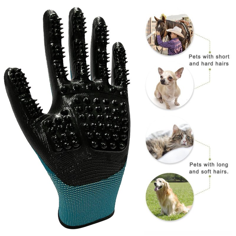 Pet Grooming Gloves Manufacturer - Polyester Tear-Resistant Massage Brush