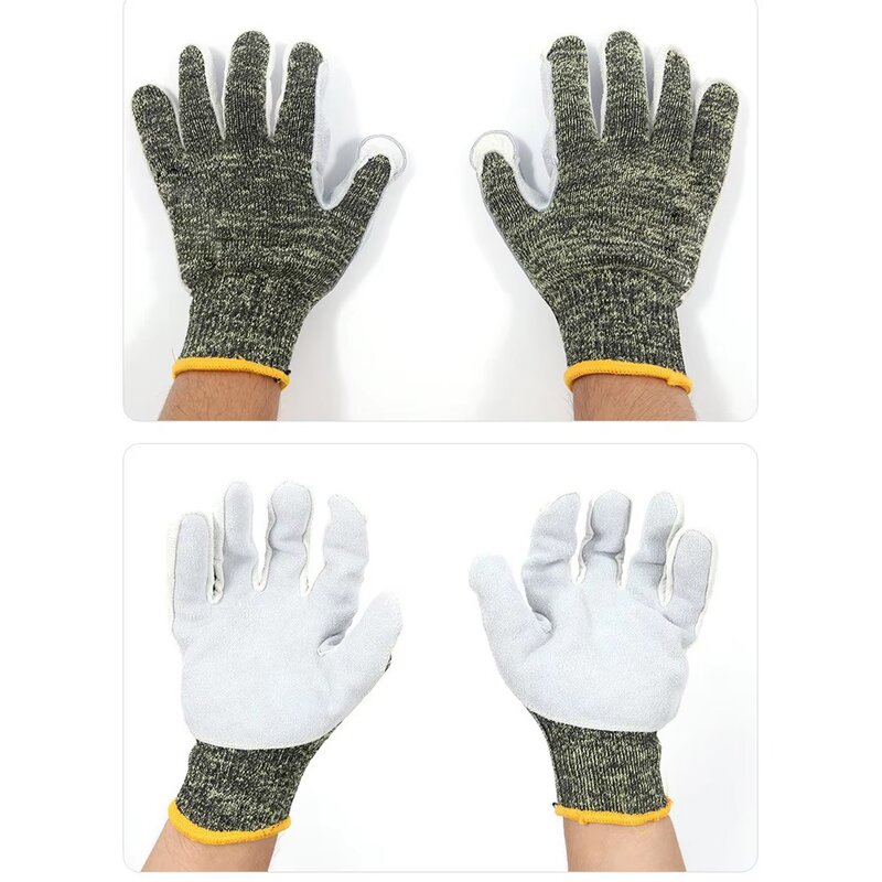 Welding Gloves Factory - High Cut Leather Kevlar Aramid Puncture Proof