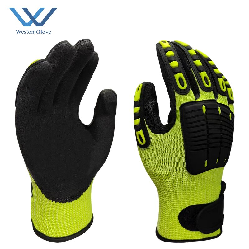 Safety Work Gloves Manufacturer - ANSI A4 TPR Impact Reducing Anti-Abrasion